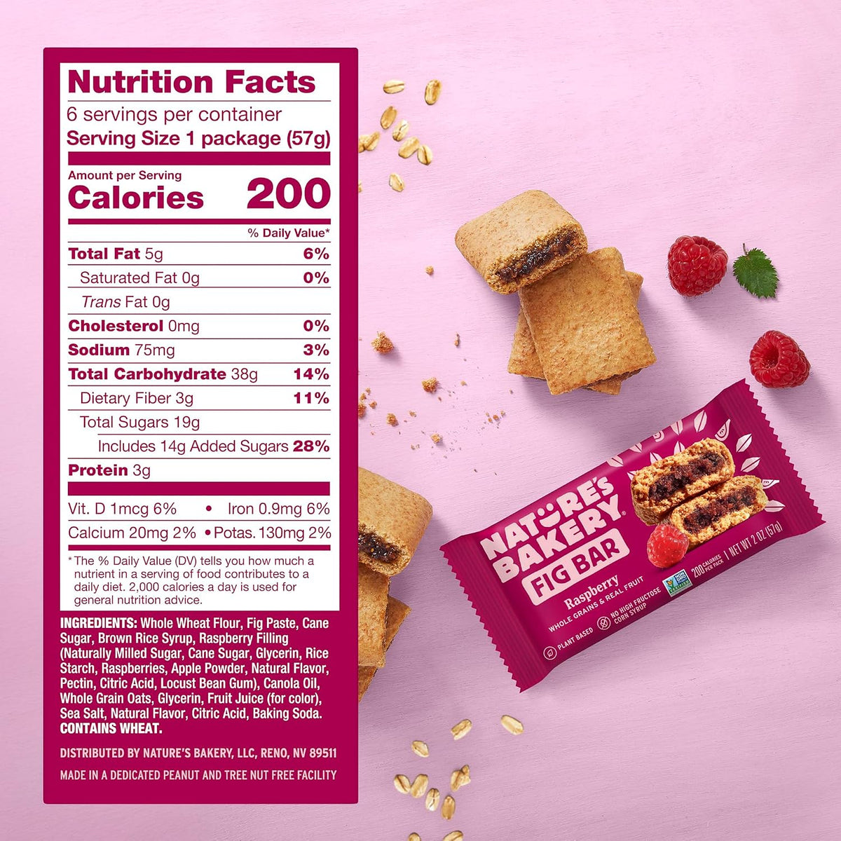 Soft baked Nature's Bakery fig snack bars