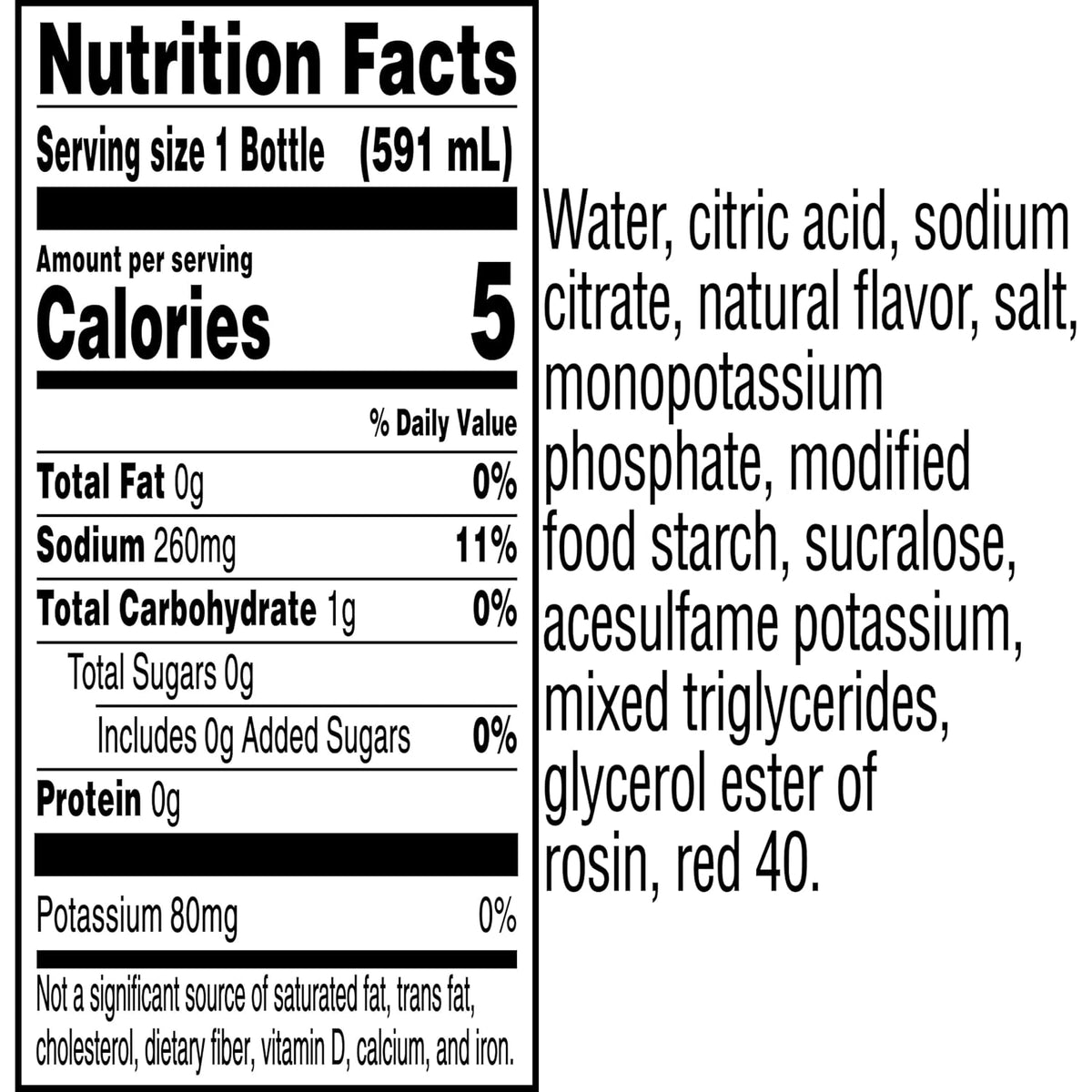 Strawberry Kiwi Gatorade Zero electrolyte drink bottles