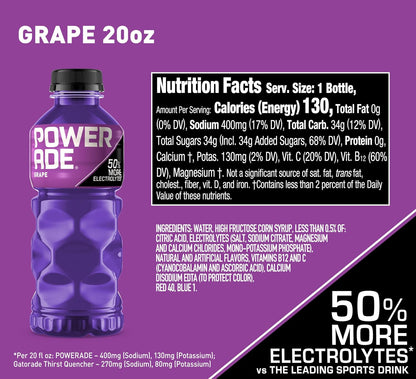 Grape POWERADE sports hydration drink pack