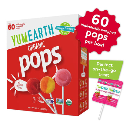 YumEarth lollipops for candy bowls and treats