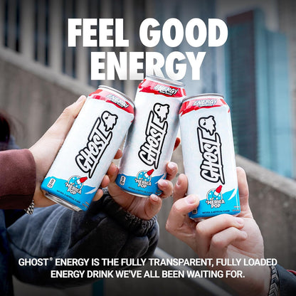 Zero sugar GHOST energy drink pack