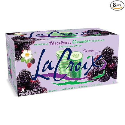 La Croix Blackberry Cucumber sparkling water 8 pack