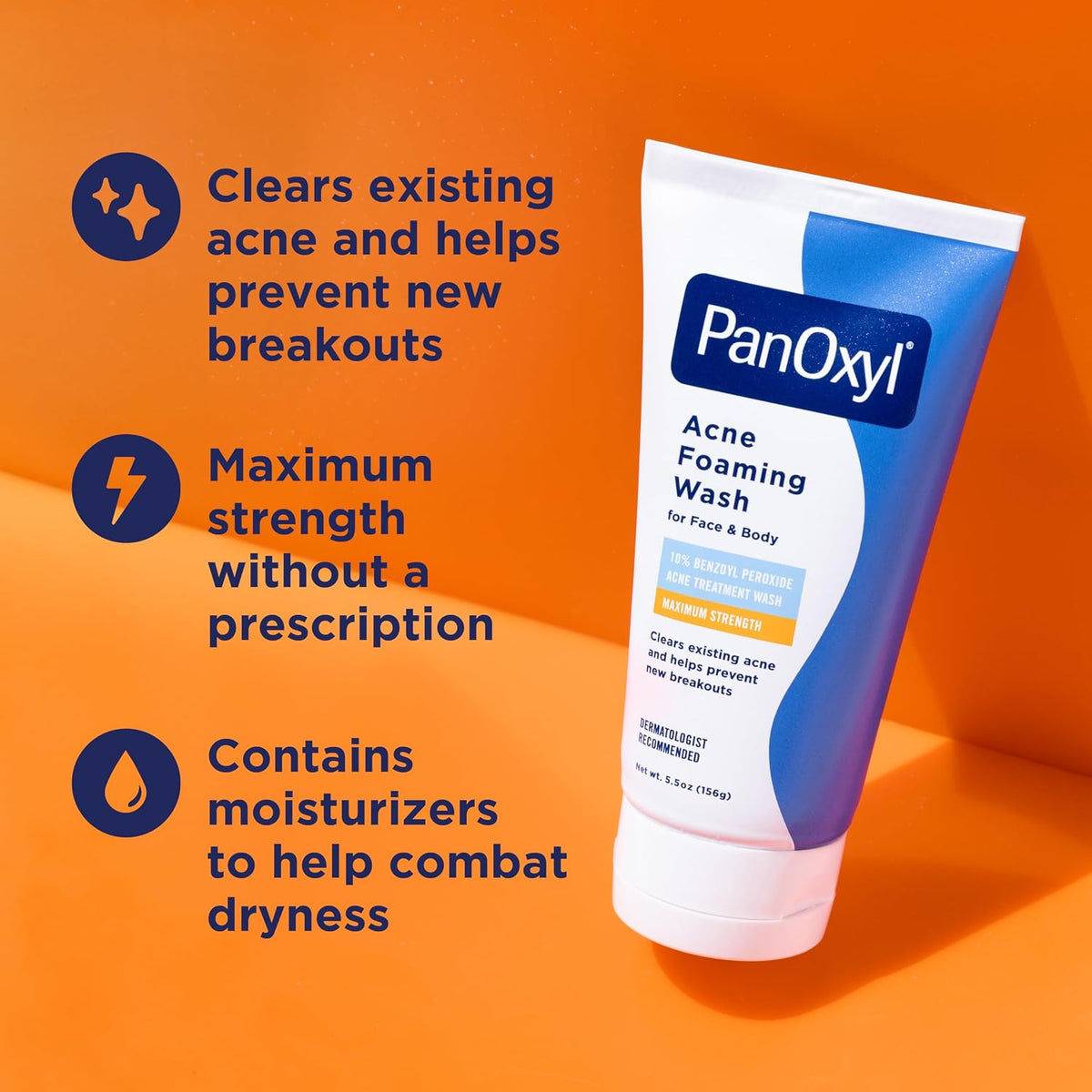 PanOxyl daily acne-fighting foaming wash 5.5 oz