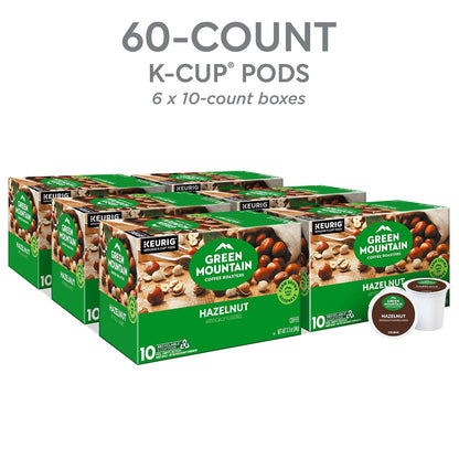 Green Mountain Hazelnut single serve coffee K-Cup pods