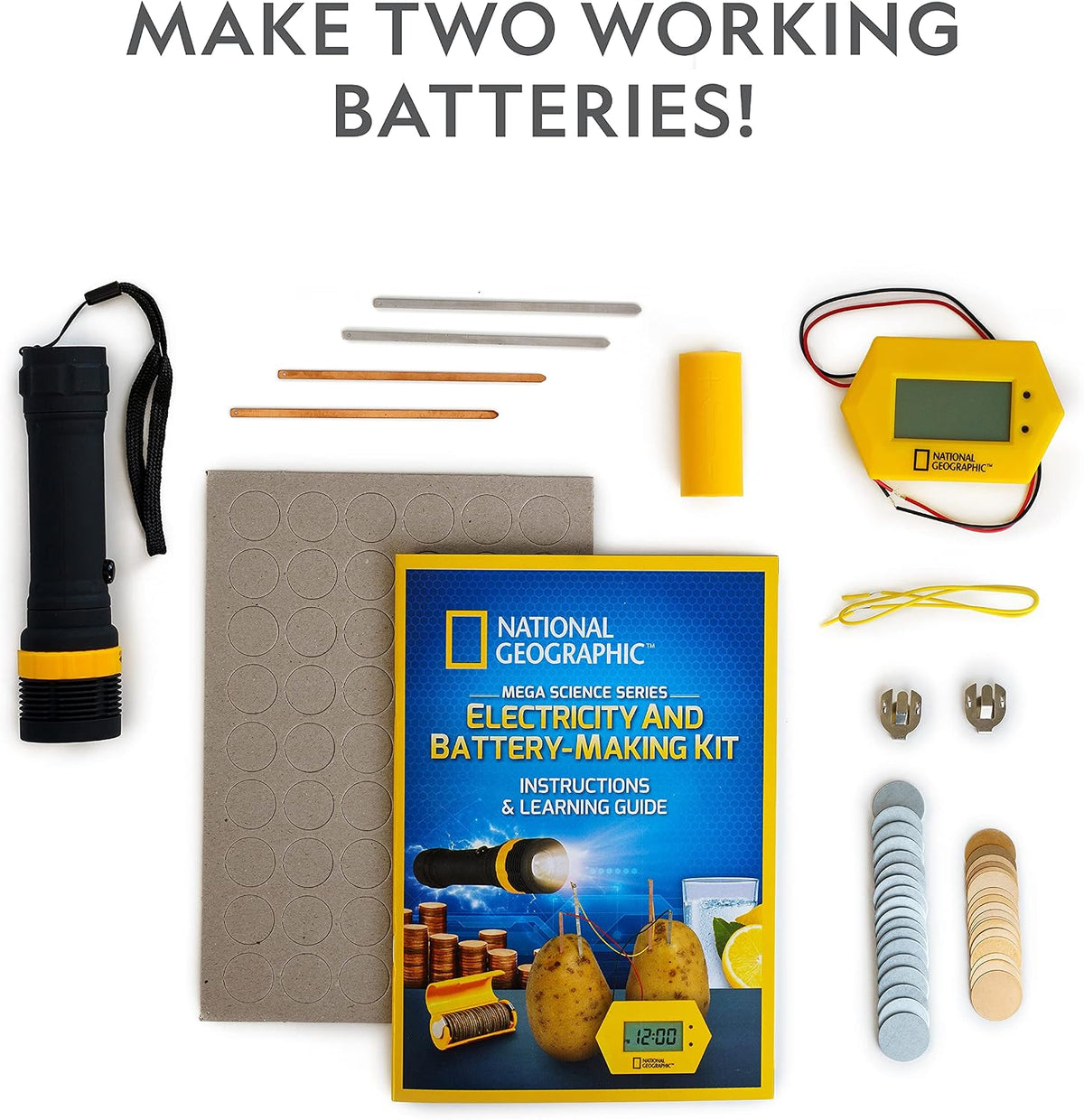 Potato clock and voltmeter science project kit