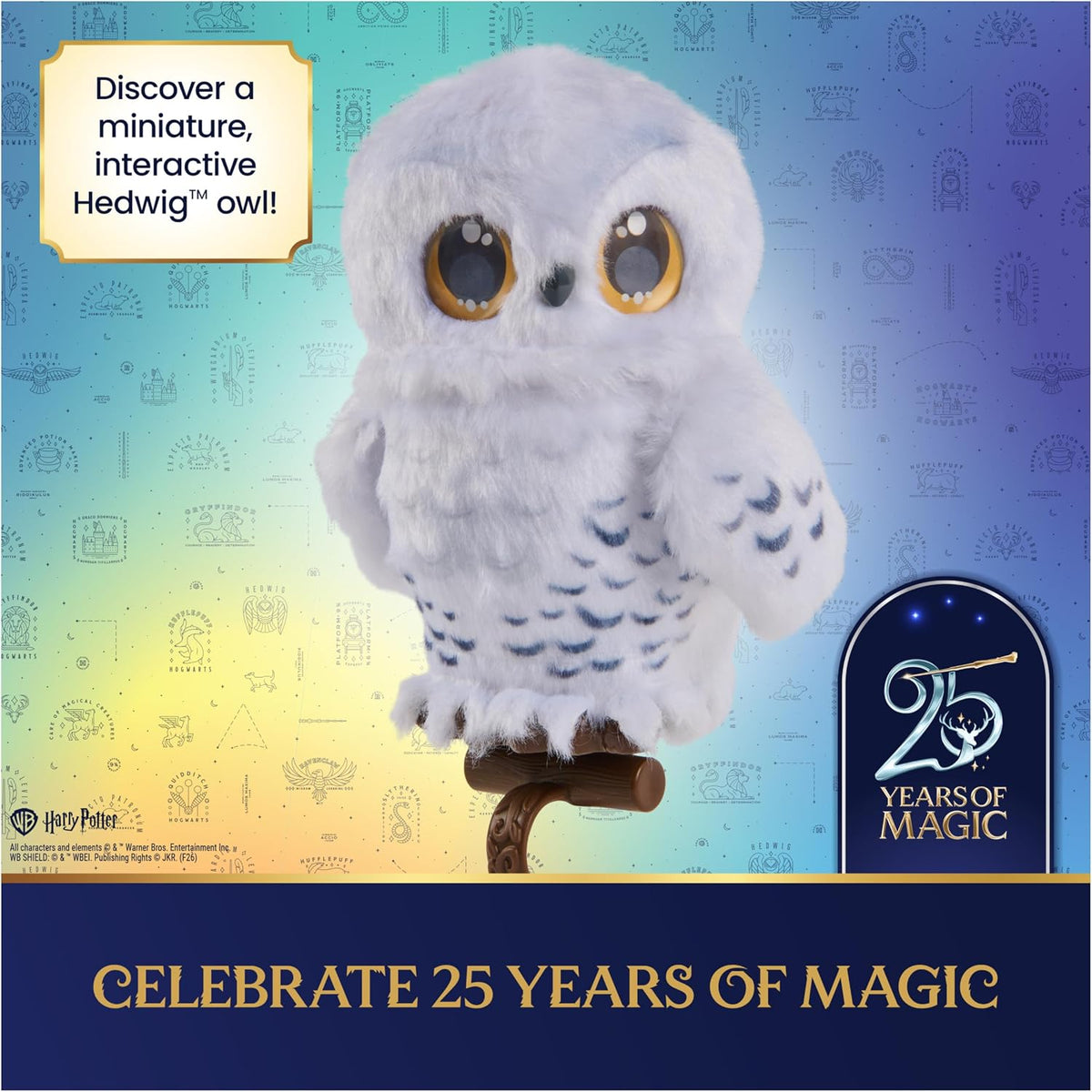 Plush Hedwig electronic pet for kids