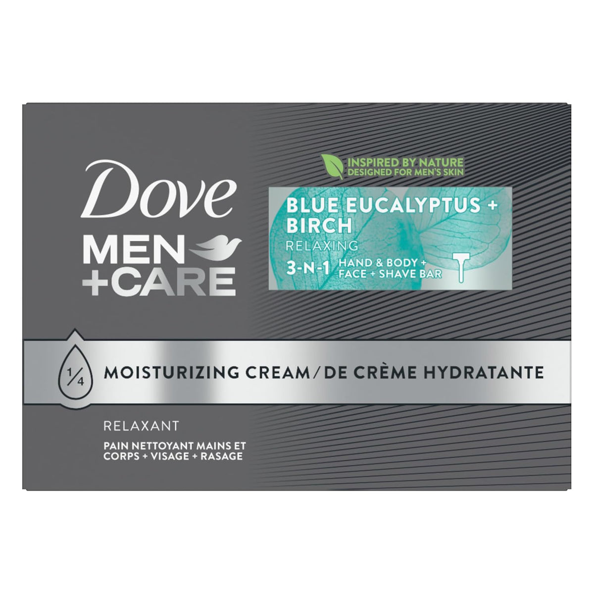 Dove Men+Care men’s cleansing bar with eucalyptus scent
