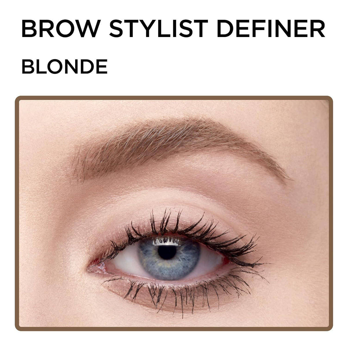 Blonde brow definer pencil for sparse areas and gaps