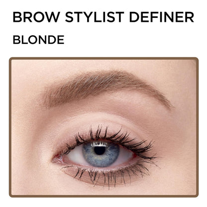 Blonde brow definer pencil for sparse areas and gaps