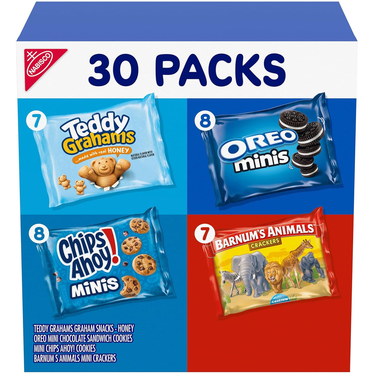 Nabisco 30 count variety snack packs