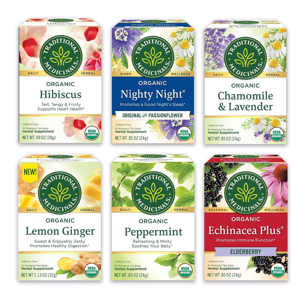 Visit the Traditional Medicinals Store — Traditional Medicinals Organic Spearmint, 16 Tea Bags - product image 70