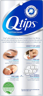 Q-tips cotton swabs for makeup and detail cleaning