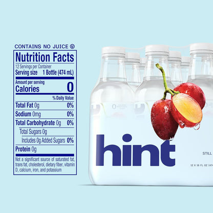 Hint 0 calorie fruit infused bottled water