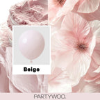 Neutral white beige balloons for wedding decorations