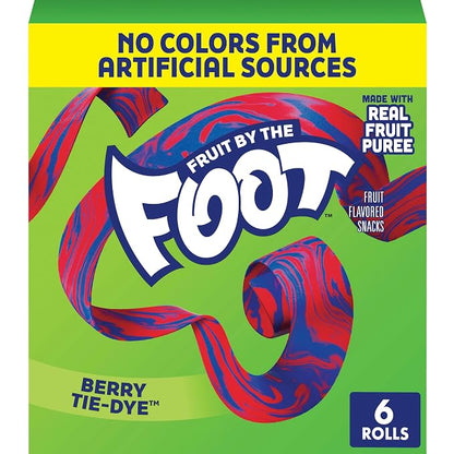 Fruit by the Foot Splitz fruit flavored snacks 6 count box