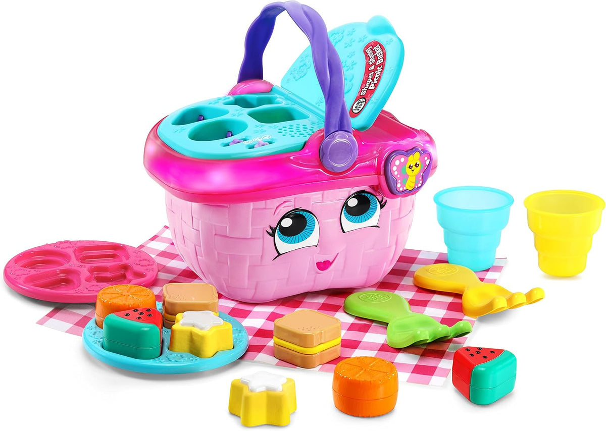 Pink LeapFrog picnic basket learning toy set