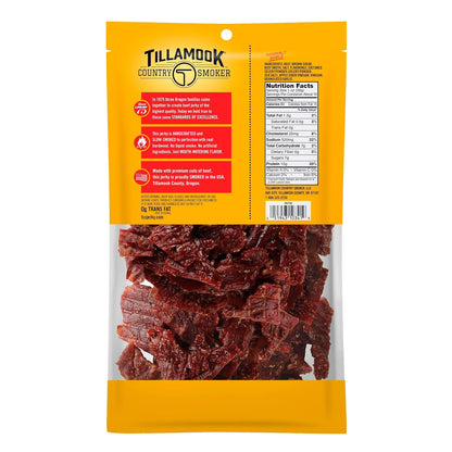 Premium smoked beef jerky meat snack in 10 ounce bag