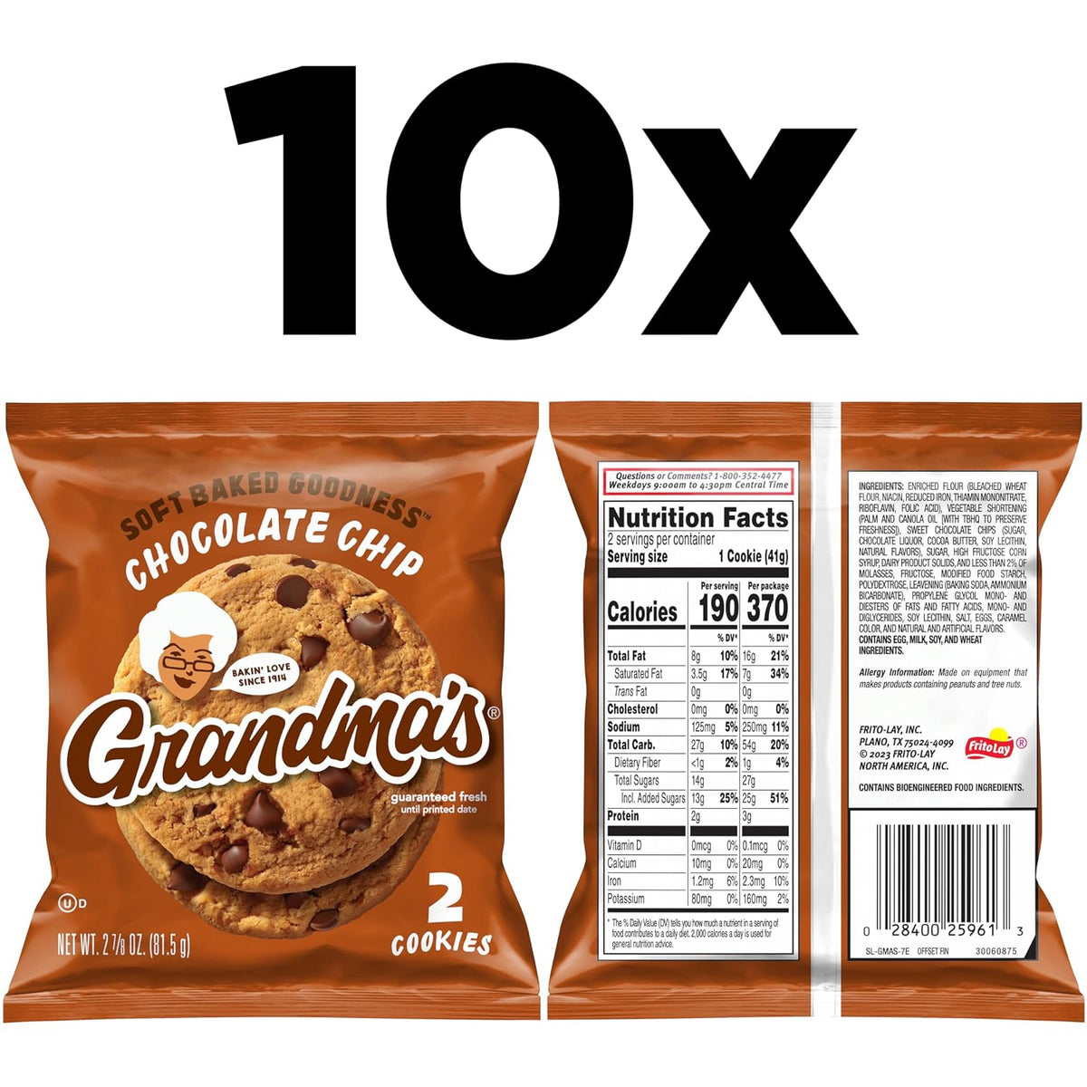 Grandma's chocolate chip cookies pantry snack
