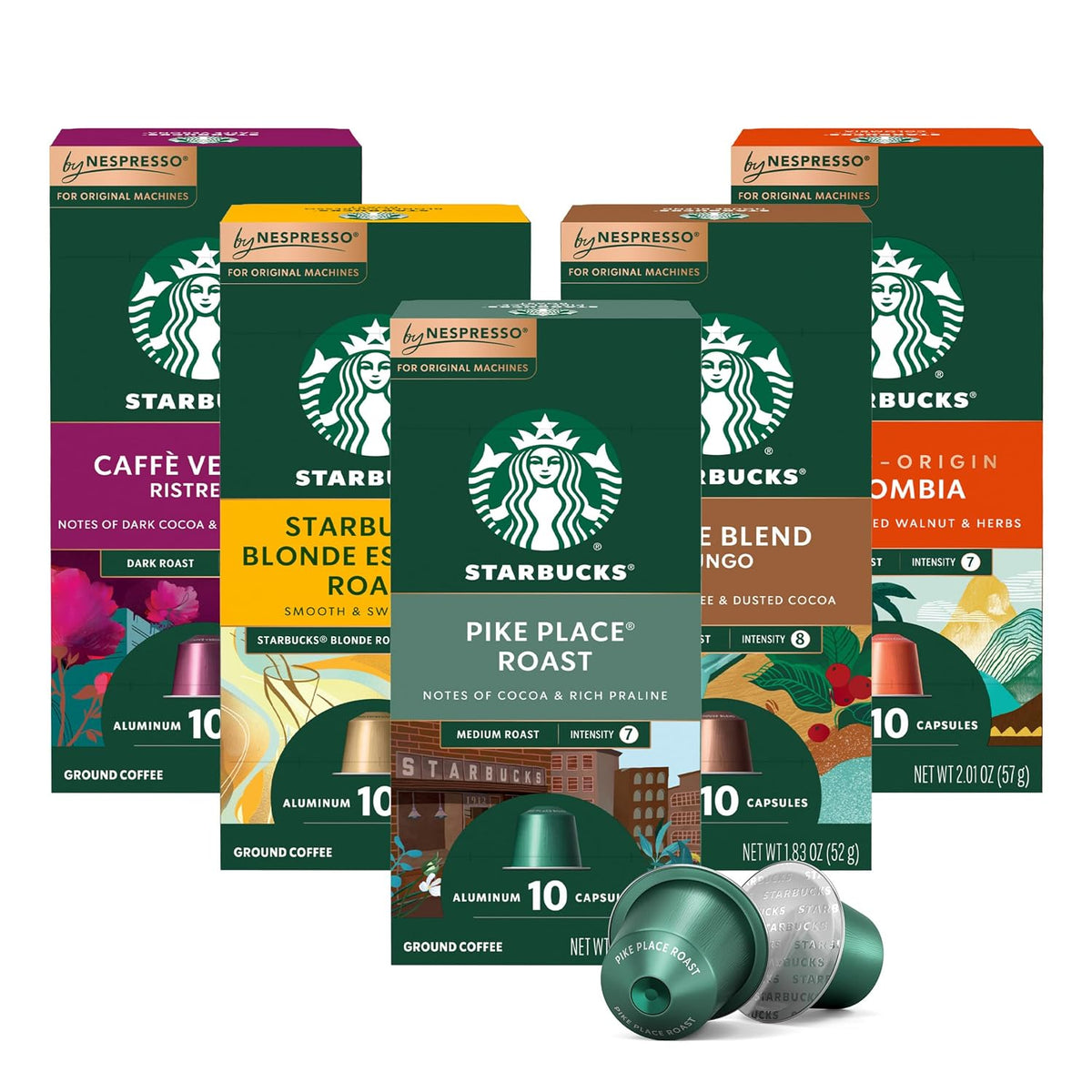 Starbucks Nespresso OriginalLine coffee capsule variety pack