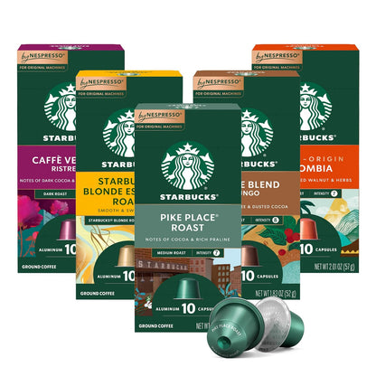 Starbucks Nespresso OriginalLine coffee capsule variety pack