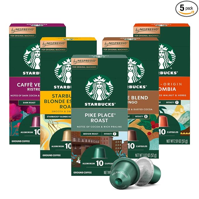 Starbucks by Nespresso Original variety coffee pods 50 count