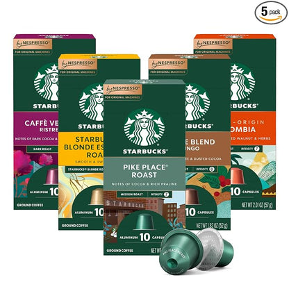Starbucks by Nespresso Original variety coffee pods 50 count