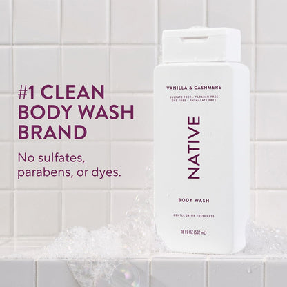 Vanilla Cashmere scented body wash by Native