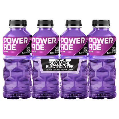POWERADE grape electrolyte drink bottles