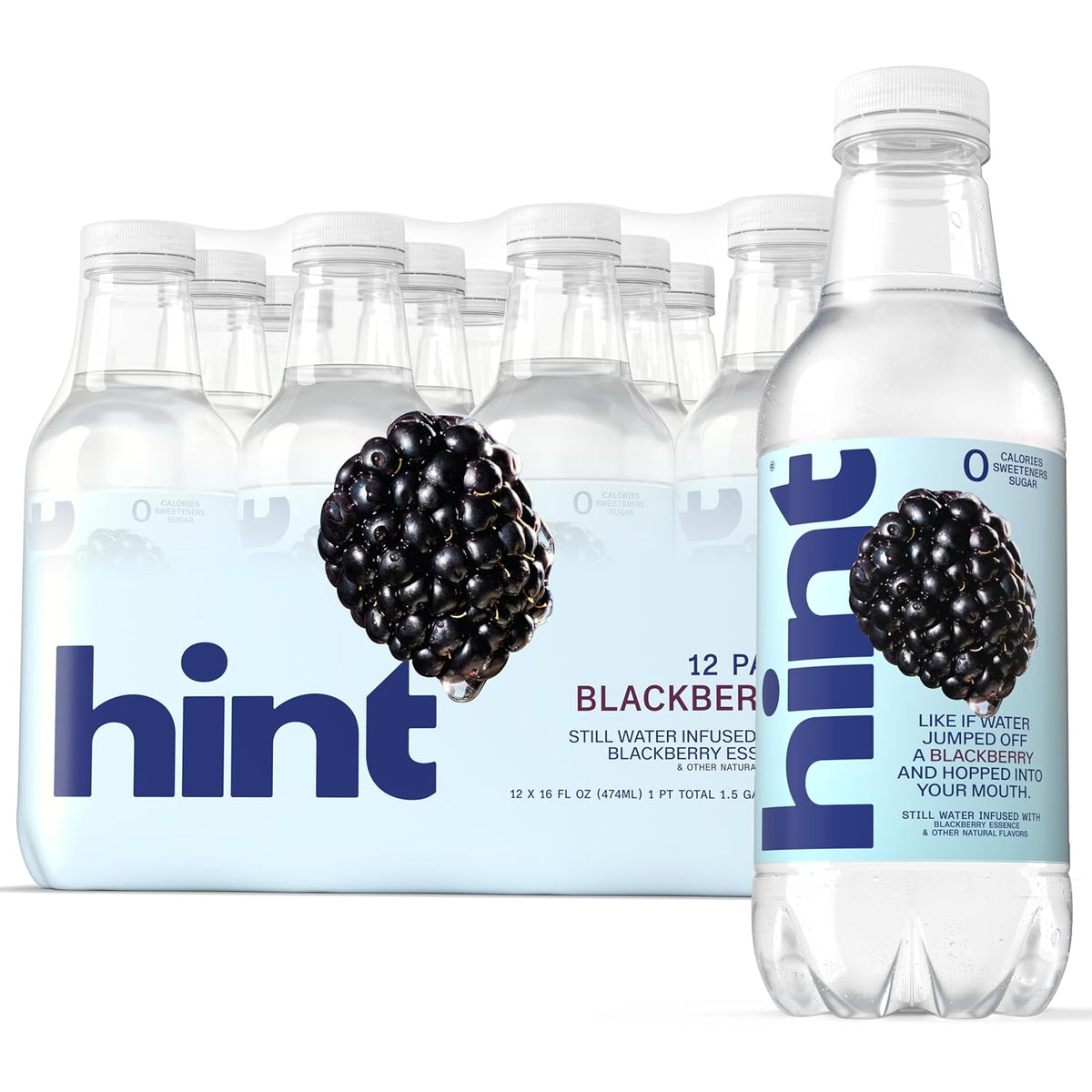 Sugar free blackberry flavored water bottles