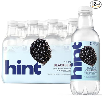 Hint Blackberry fruit-infused bottled water 12 pack
