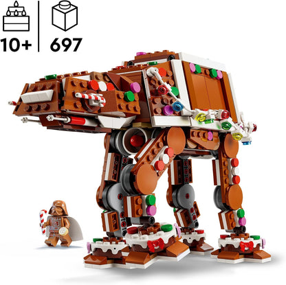 Poseable LEGO Star Wars holiday AT-AT model