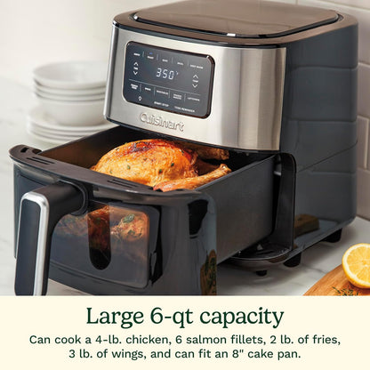 Large 6-quart Cuisinart air fryer for family meals