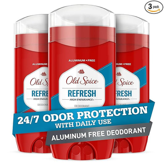 Old Spice Refresh deodorant for men 3 pack