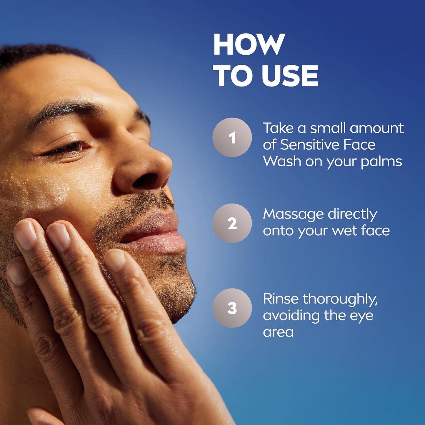 Visit the NIVEA MEN Store — NIVEA MEN Sensitive Face Wash with Vitamin E and Chamomile Extract, No Drying Alcohol, Gentle Face Wash for Men with Sensitive Skin, 5 Fl Oz Tube