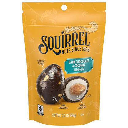 Squirrel Brand Dark Chocolate and Coconut Almonds bag