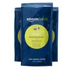 Amazon Fresh Peru medium roast coffee, 12-ounce pack of three