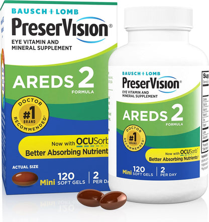 PreserVision lutein eye vitamin supplement softgels