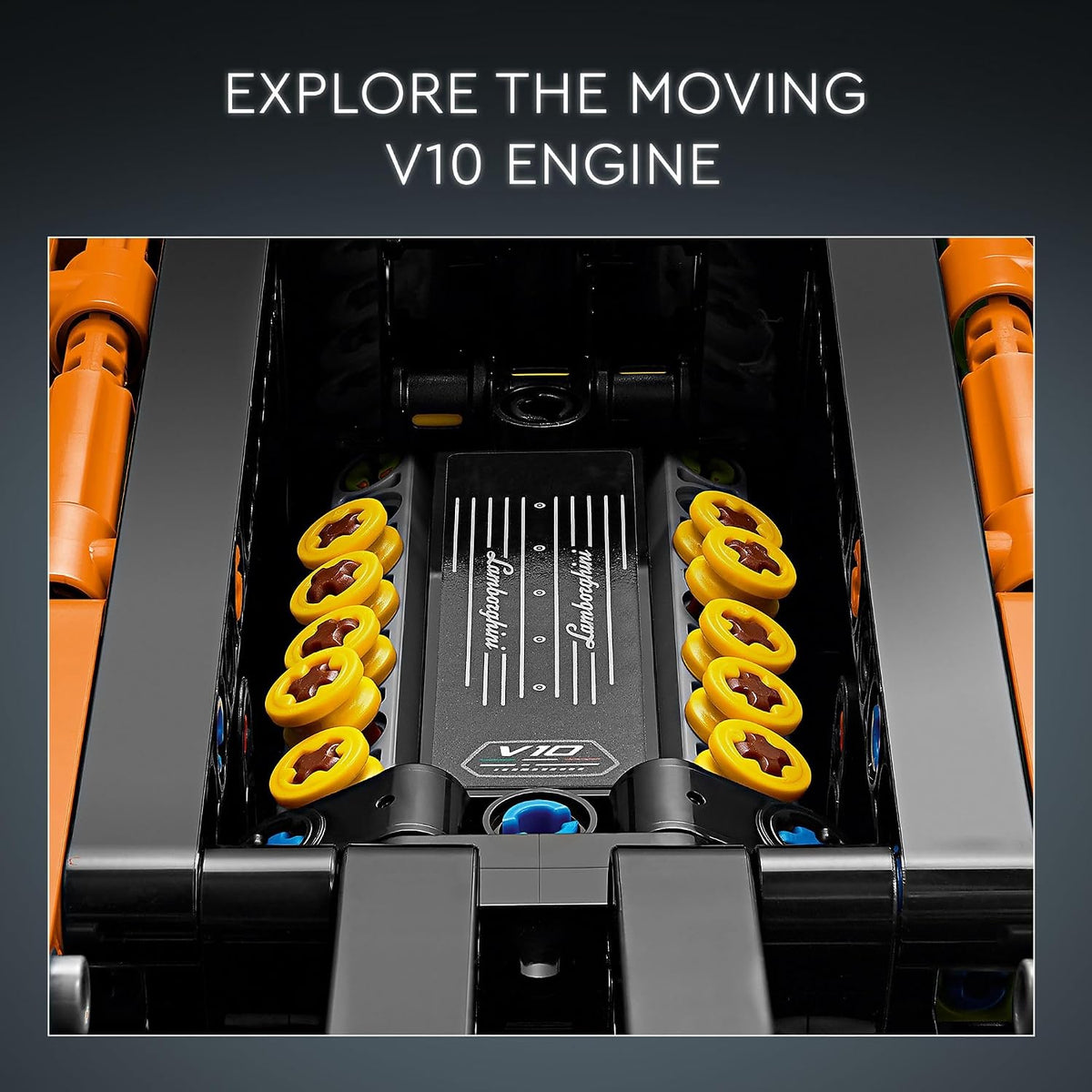 LEGO Technic supercar with opening doors and steering