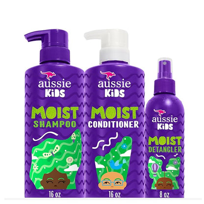 Aussie Kids shampoo conditioner and detangler bundle