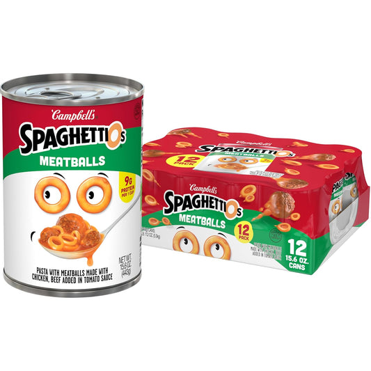 SpaghettiOs 15.6 oz canned pasta with meatballs