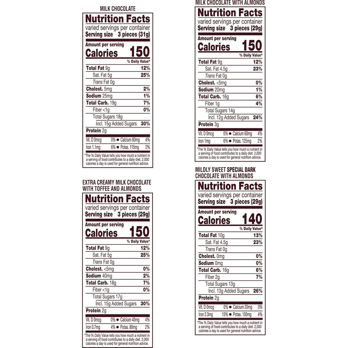 HERSHEY'S NUGGETS milk chocolate and almond candy pieces