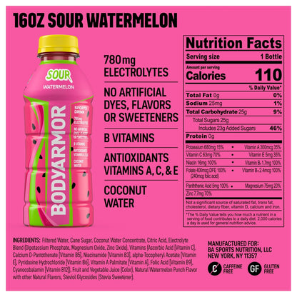 BODYARMOR sports drink with coconut water in Sour Watermelon flavor