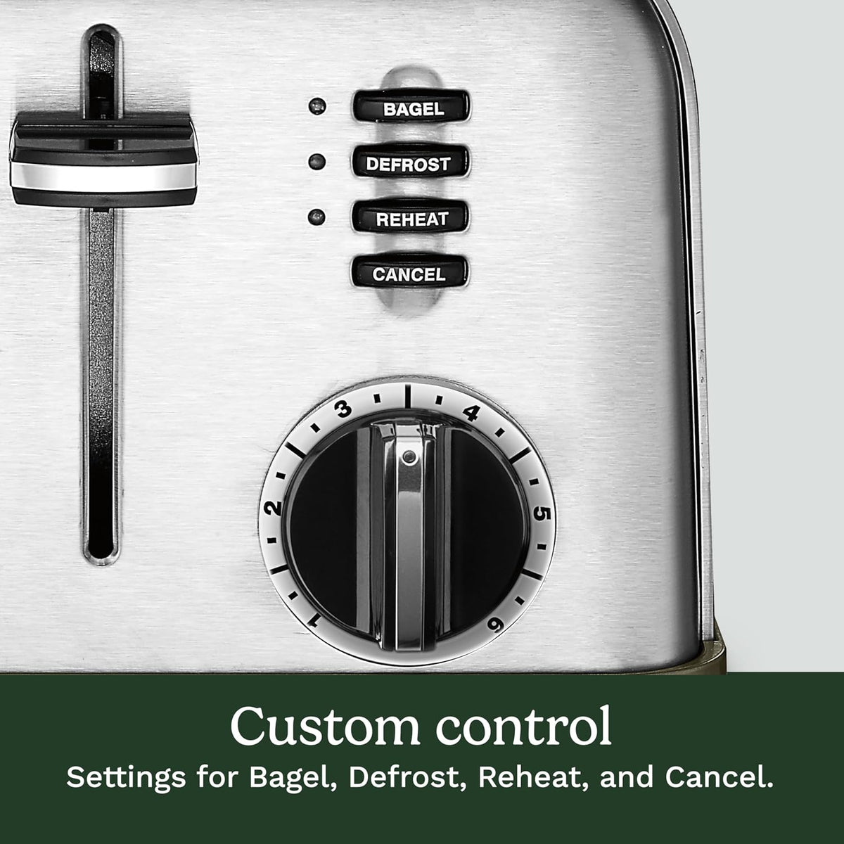 Brushed stainless steel Cuisinart toaster