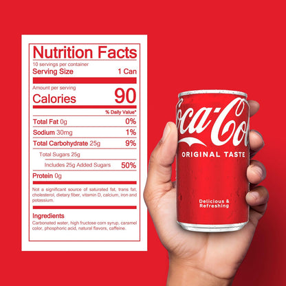 Coca-Cola soft drink mini can pack