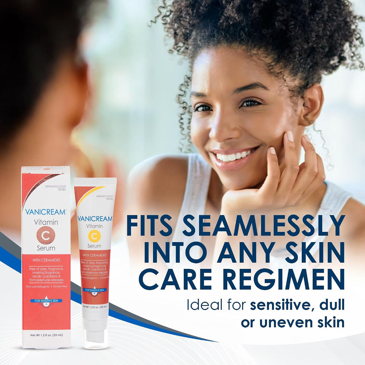Airless pump Vanicream Vitamin C Serum packaging