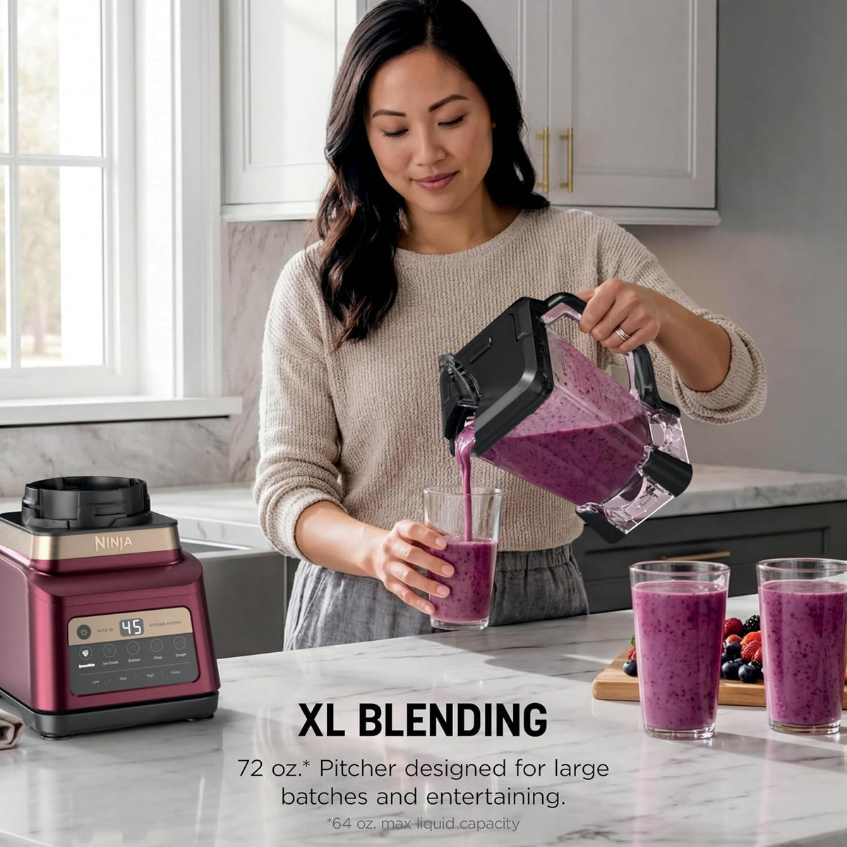 Ninja single-serve smoothie cup with spout lid