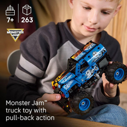 LEGO Technic pull-back Monster Jam truck build
