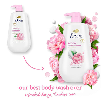 Dove 24hr Lotion Body Wash Renew Peony and Rose Oil