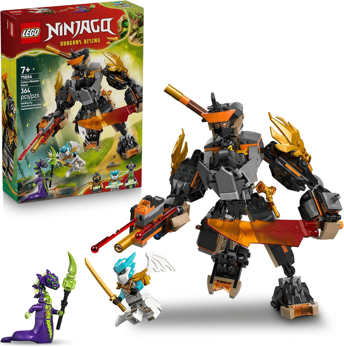 Poseable LEGO NINJAGO mech building toy for kids