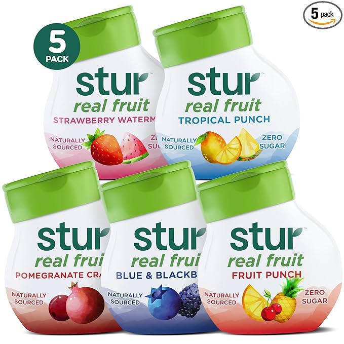 Stur liquid water enhancer bottle for flavored water